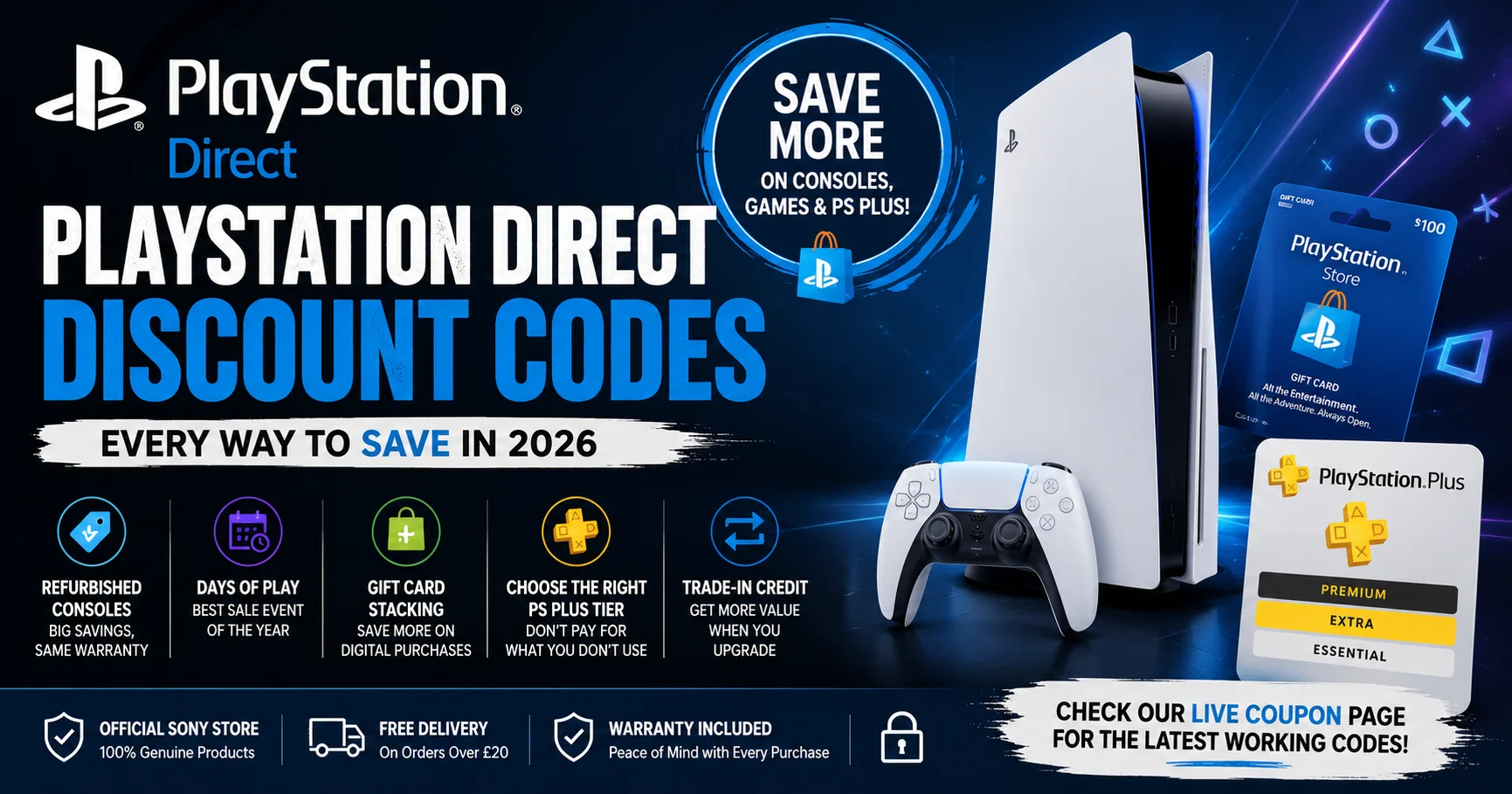 PlayStation Direct Discount Codes: Every Way to Save in 2026
