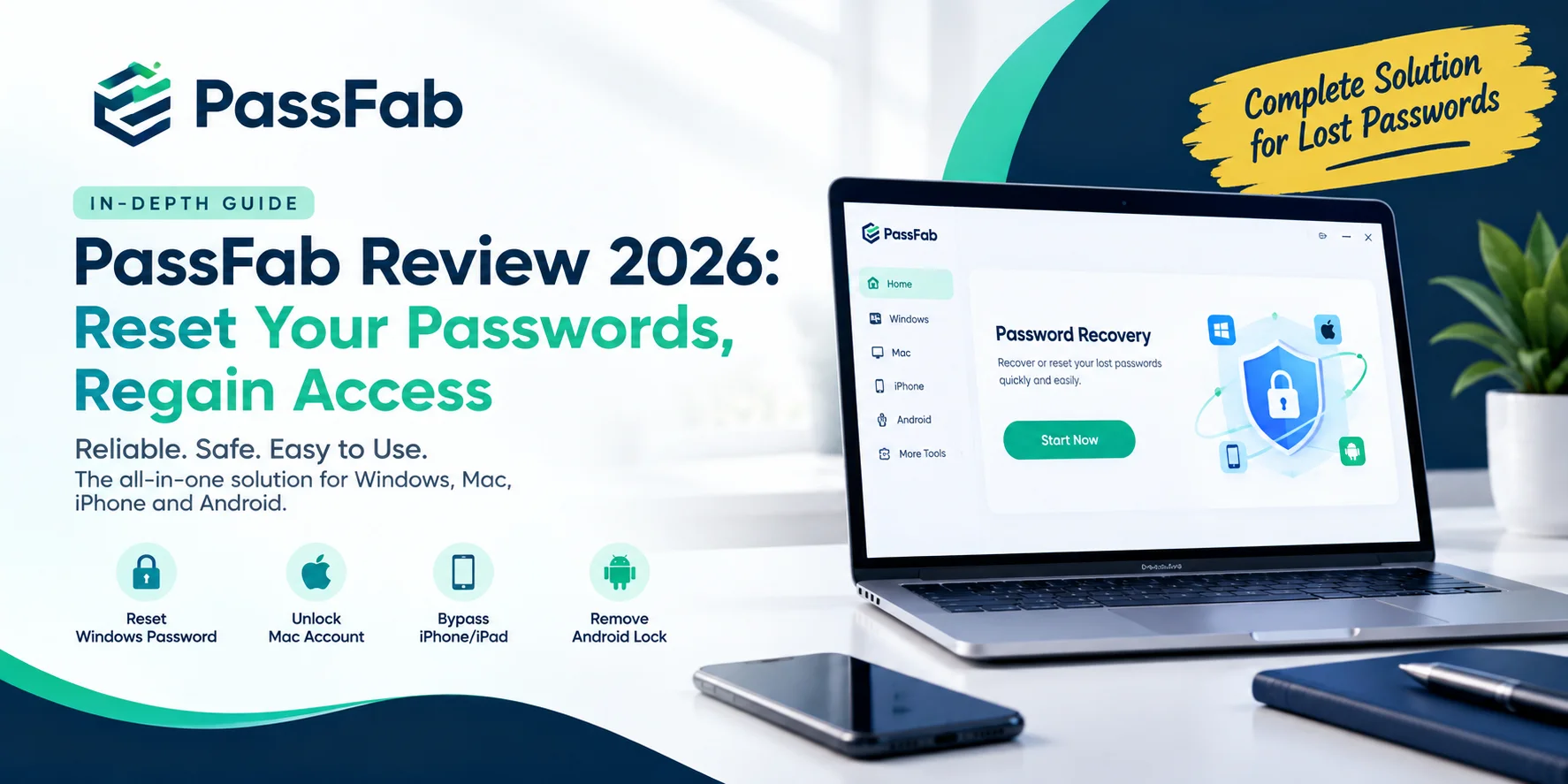 PassFab software discount codes for Windows password recovery and iPhone unlocking tools