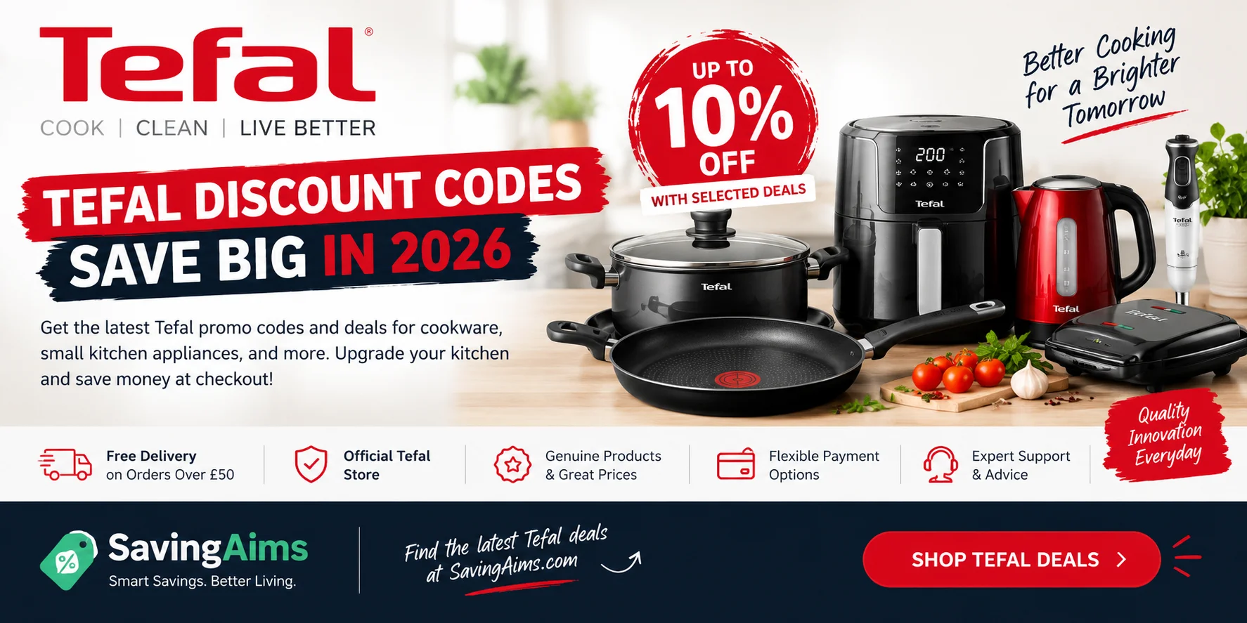Tefal.ru Discount Code August 2026: Save on Cookware & Kitchen Appliances