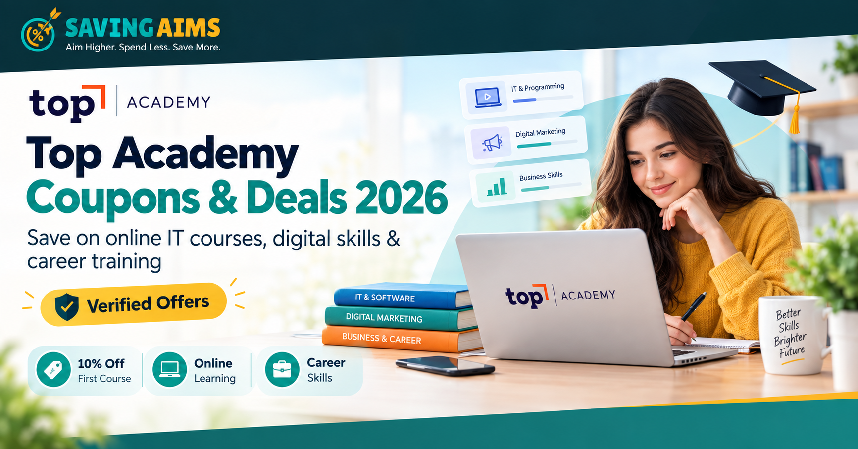 Top Academy online IT courses and verified discount codes for students