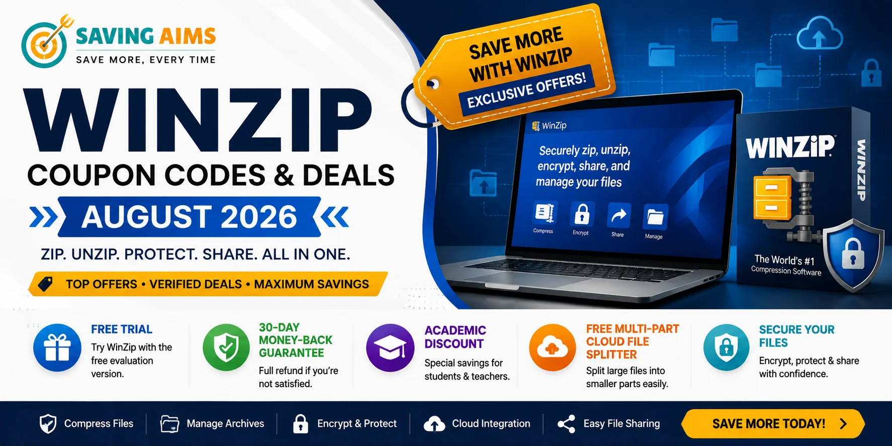 WinZip Coupon Codes & Deals August 2026 – Save on WinZip Software