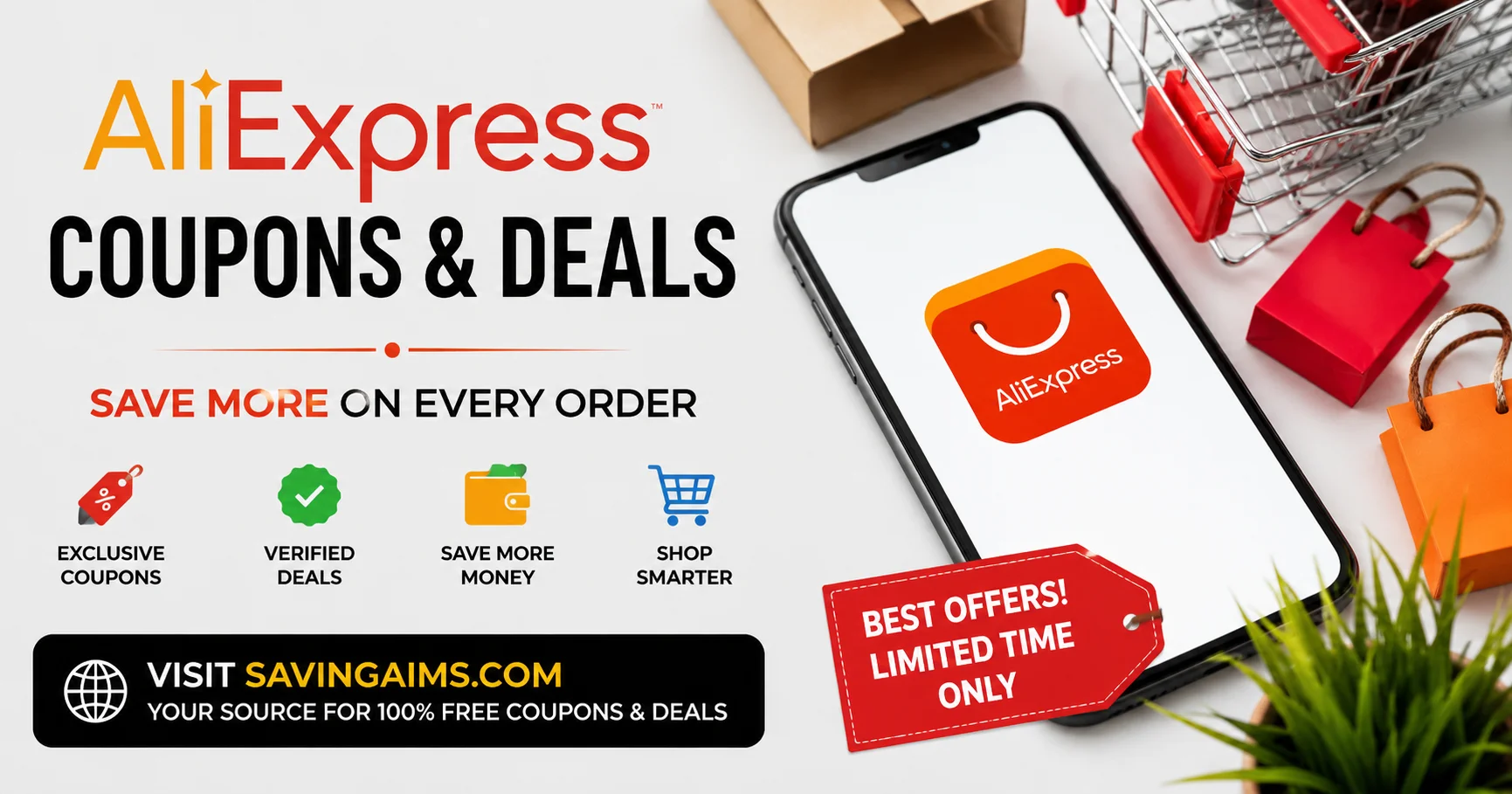 AliExpress Coupons & Deals – Save More on Every Order