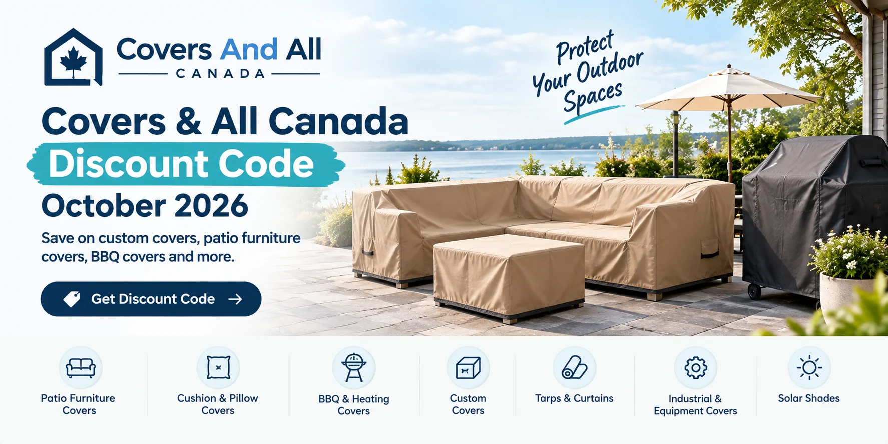 Covers & All Canada discount code and deals for custom outdoor furniture covers
