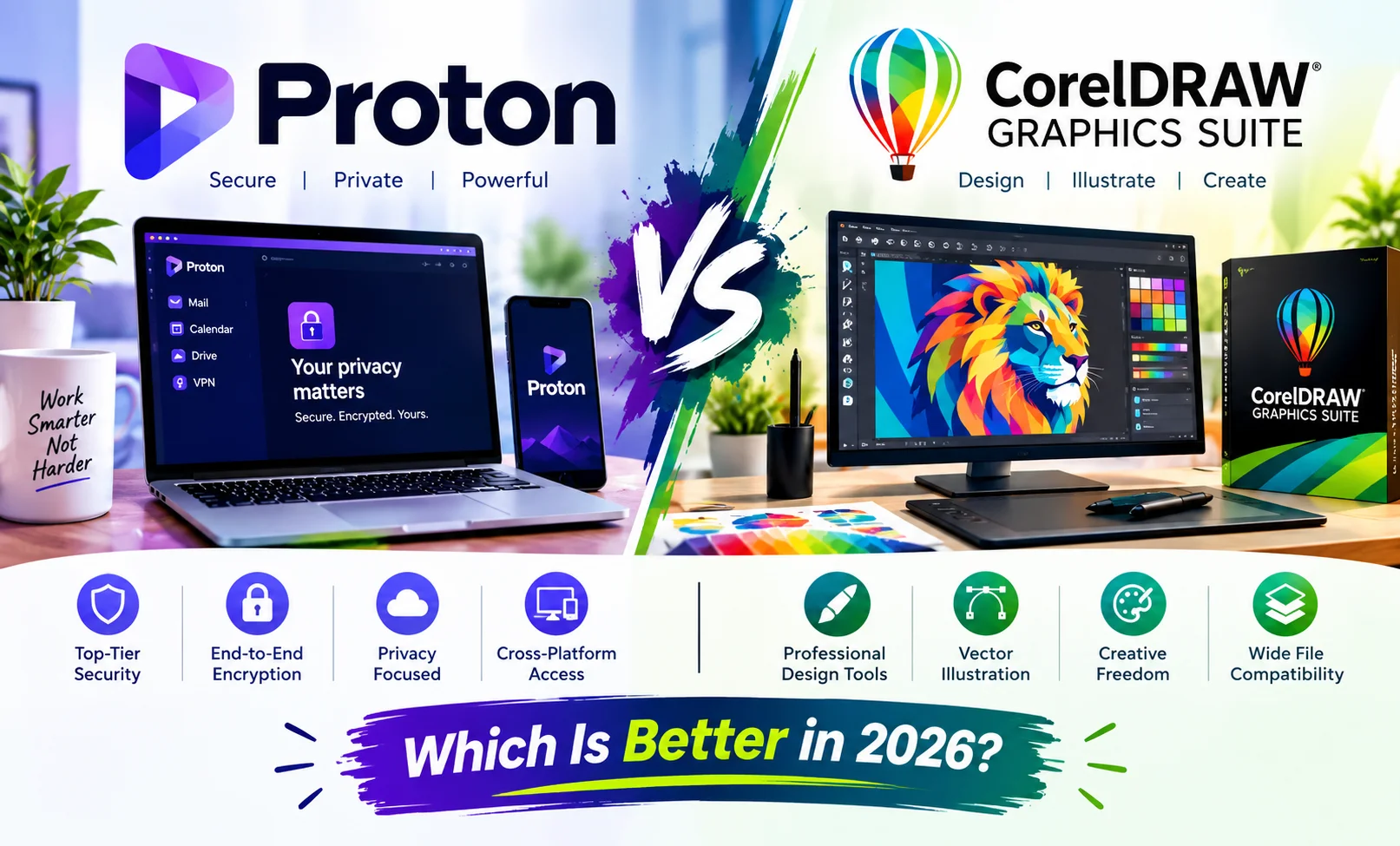 Proton vs CorelDRAW Graphics Suite: Which Tool Should You Choose in 2026?