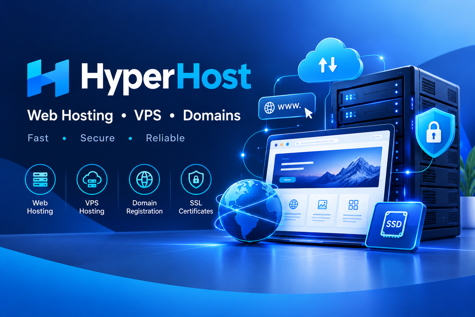 HyperHost web hosting, VPS, VDS, dedicated servers and domain services