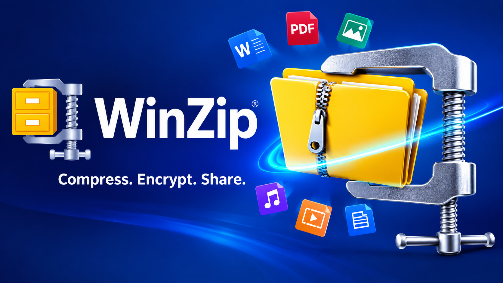 WinZip file compression, encryption and file management software