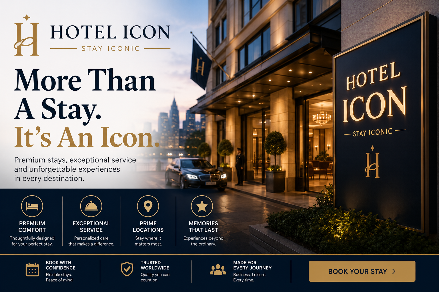 Hotel ICON Hong Kong featuring luxury harbour view rooms, elegant suites, rooftop swimming pool, award-winning restaurants, Angsana Spa, and premium five-star accommodation in Tsim Sha Tsui.