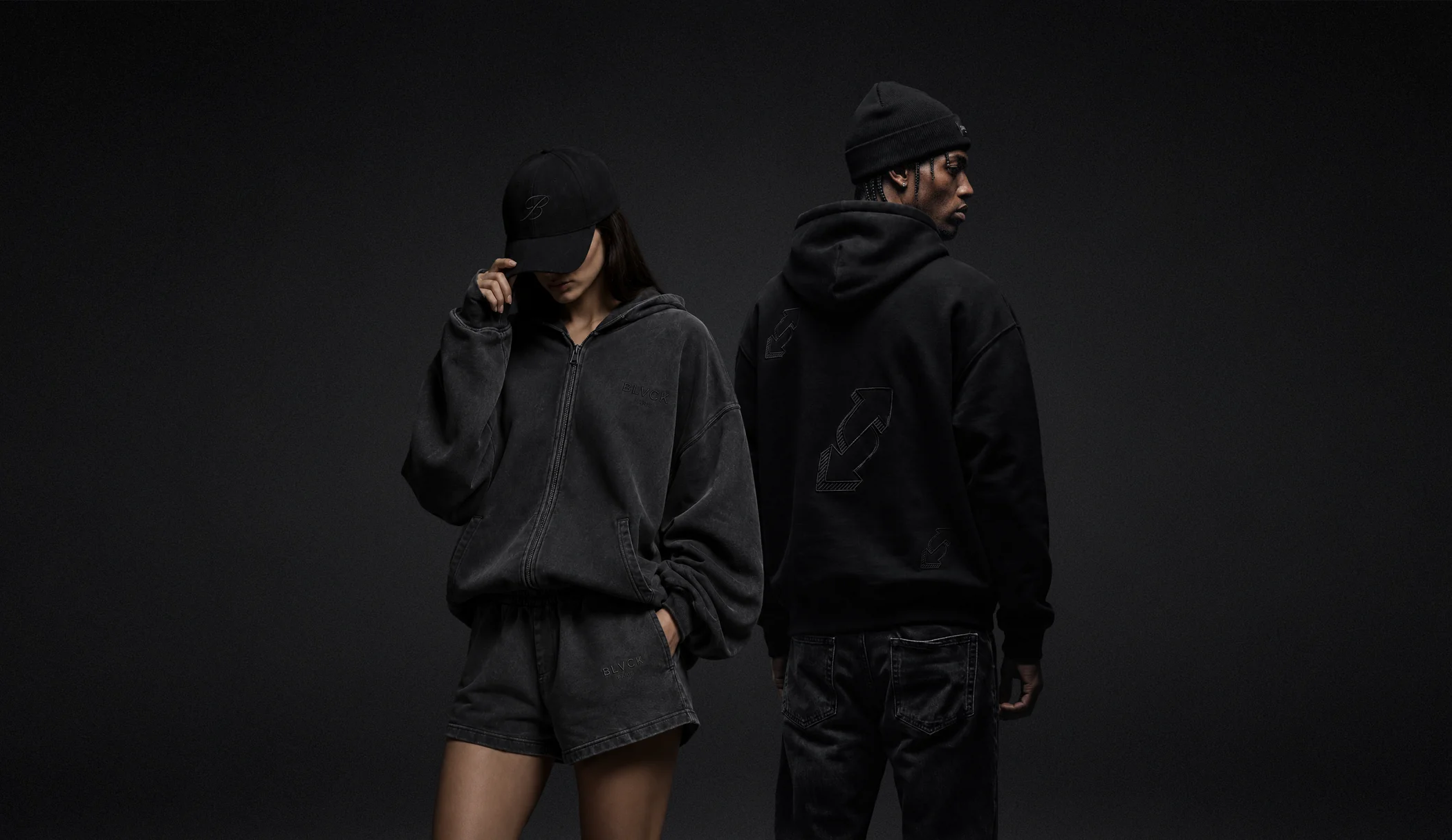 Blvck Paris logo and featured promotional banner