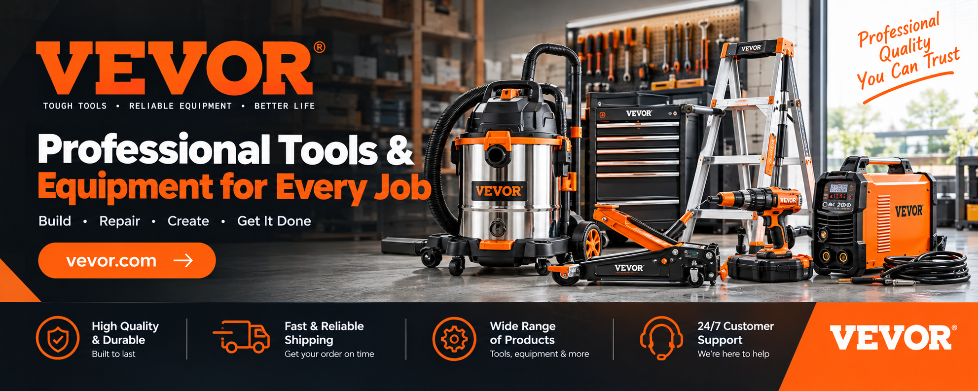 VEVOR Equipment and Power Tools Discounts