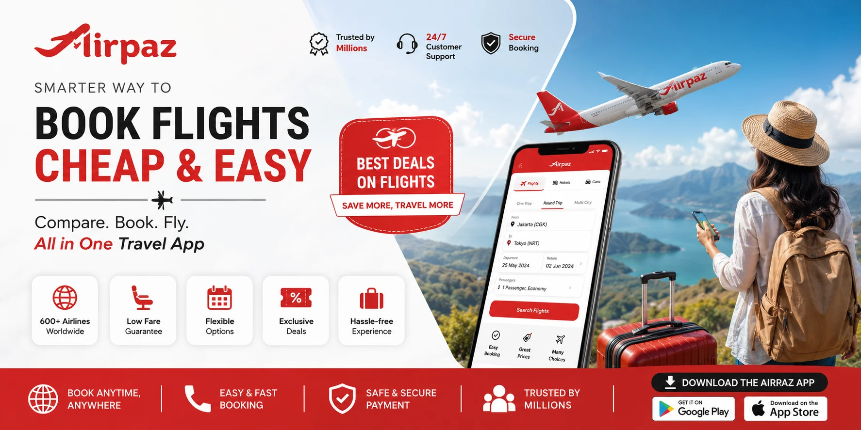 The ultimate global travel portal offering cheap flight tickets and budget-friendly hotel bookings right at your fingertips.