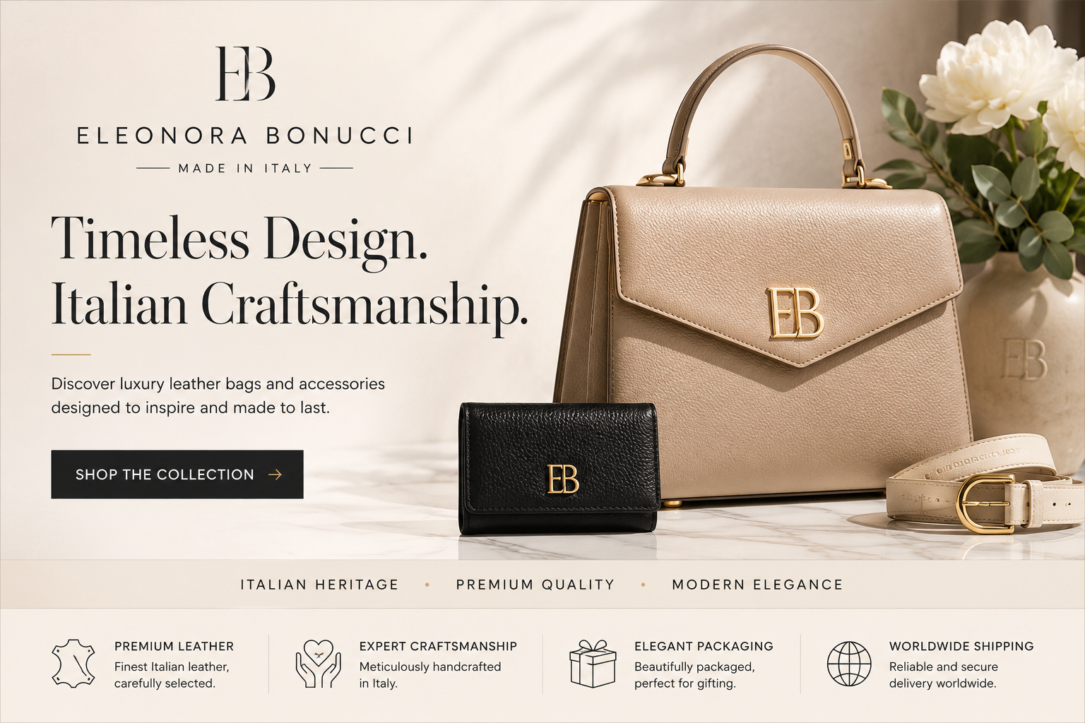 Eleonora Bonucci luxury fashion boutique featuring designer clothing, premium footwear, handbags, accessories, and exclusive collections from world-renowned luxury brands.