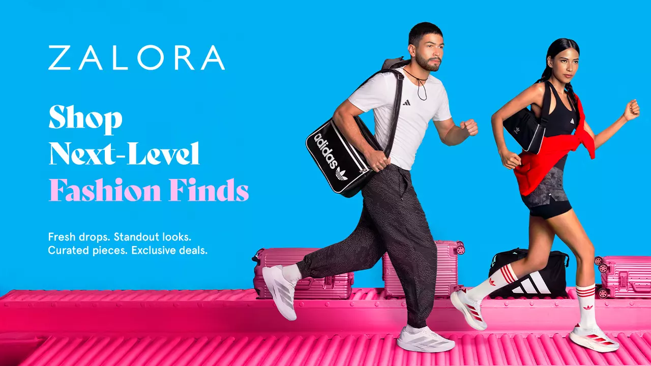 Zalora Hong Kong fashion e-commerce logo and trending apparel discount banner