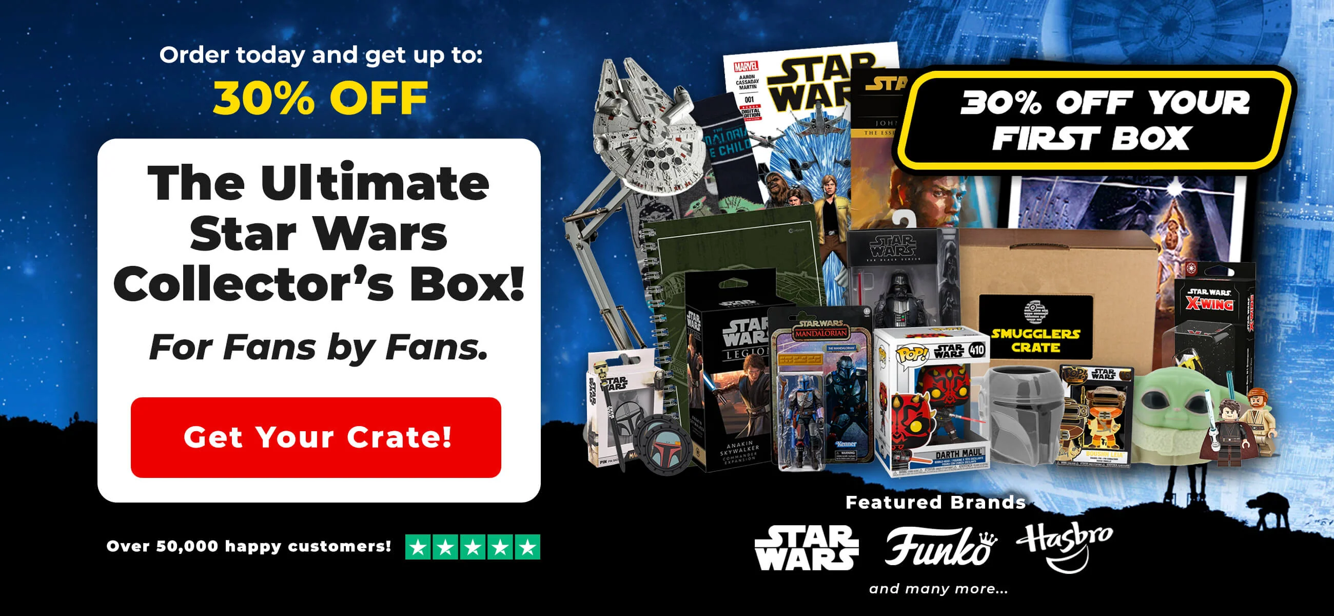 Smugglers Crate logo monthly Star Wars collectibles and mystery subscription box