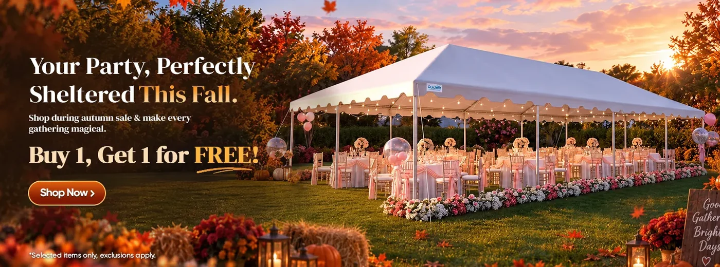 Quictents logo pop up canopy party tents carports and portable greenhouses