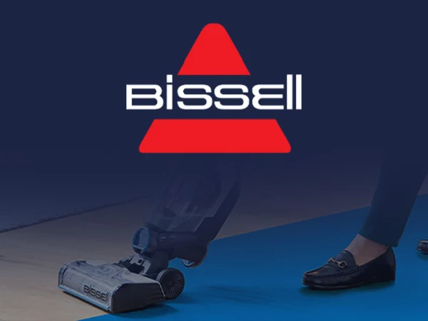 Bissell official website featuring carpet cleaners, Little Green spot removers, CrossWave wet-dry vacuums, and cleaning formulas.