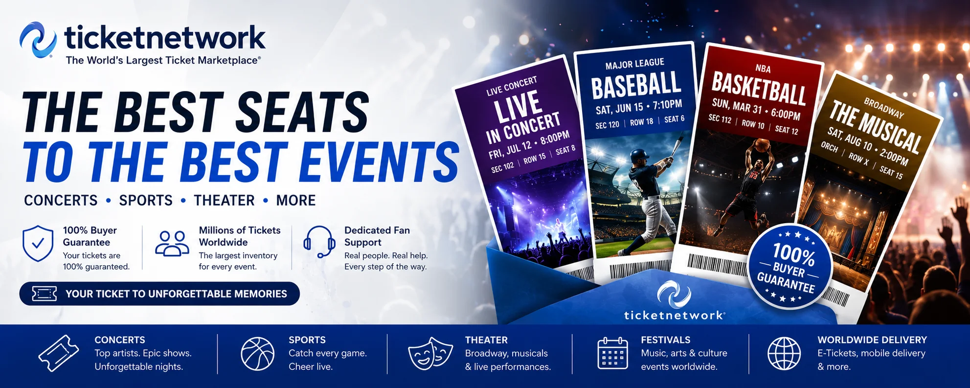 TicketNetwork Logo - Secure Live Event Entertainment Marketplace