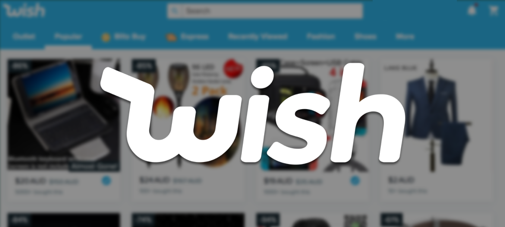 Wish Online E-Commerce Marketplace Daily Deals and Discount Vouchers